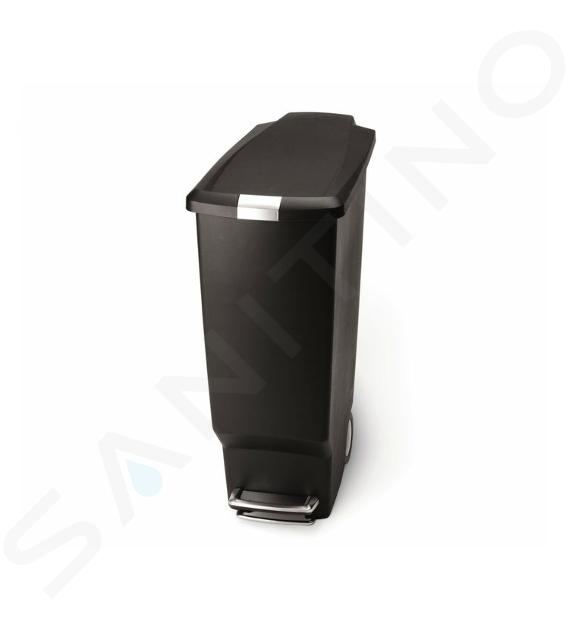 Simplehuman Poubelles - Poubelle Slim 40 l, noir CW1361