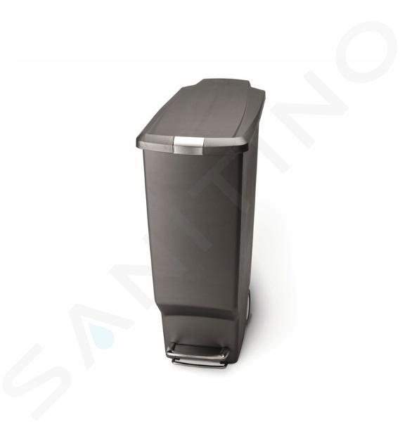 Simplehuman Poubelles - Poubelle Slim 40 l, gris CW1363