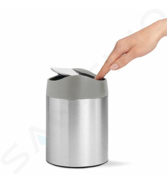 Mini poubelle de table 1,5L inox