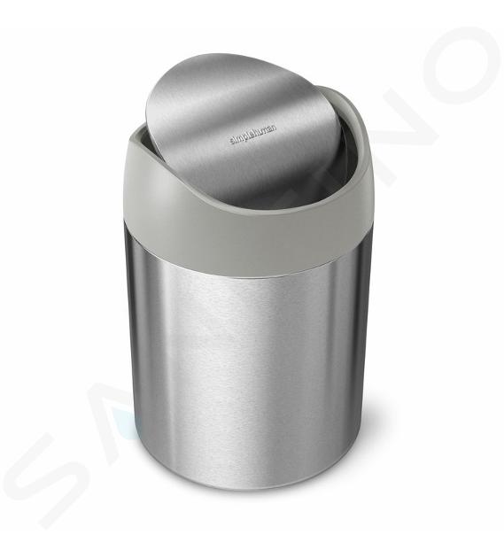 Simplehuman Poubelles - Mini poubelle de table, 1,5 l, inox brossé CW2084