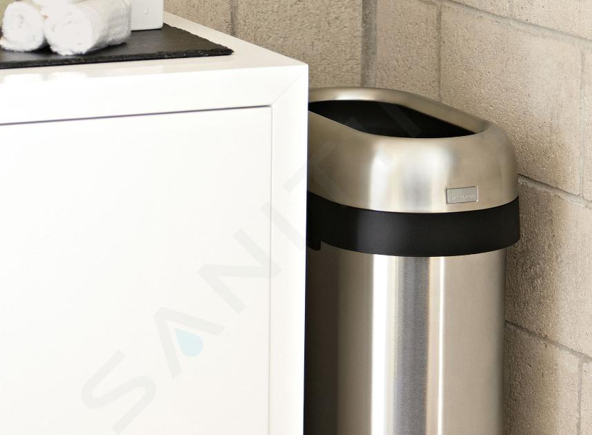 Simplehuman Pattumiere - Pattumiera Mini da tavolo 1,5 l, acciaio