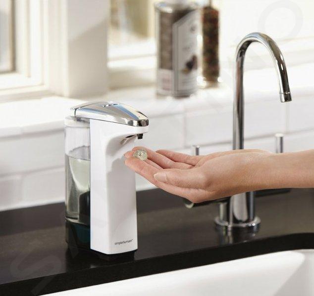 Dispenser sapone liquido da bagno bianco accessorio d'appoggio in