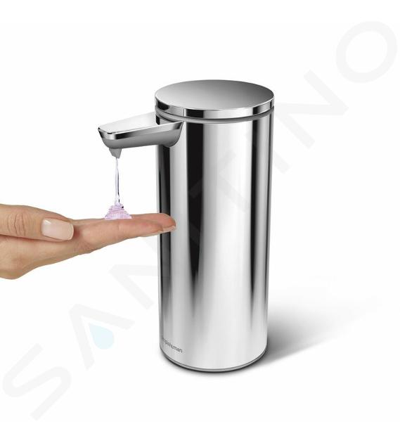 Simplehuman Accessori da bagno - Dispenser di sapone liquido touchless,  acciaio inox lucido ST1044