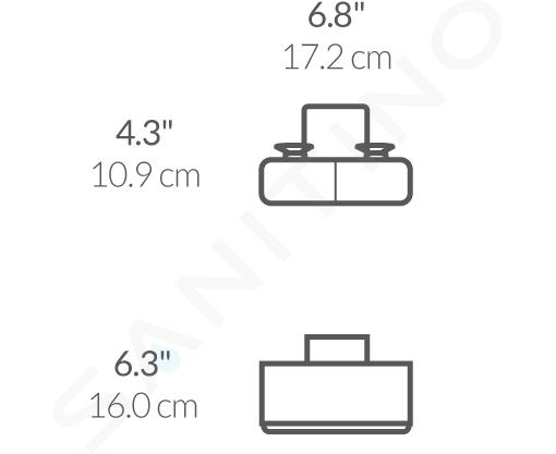 Simplehuman Accessori per cucina - Scolapiatti 370x326x172 mm, nero KT1105