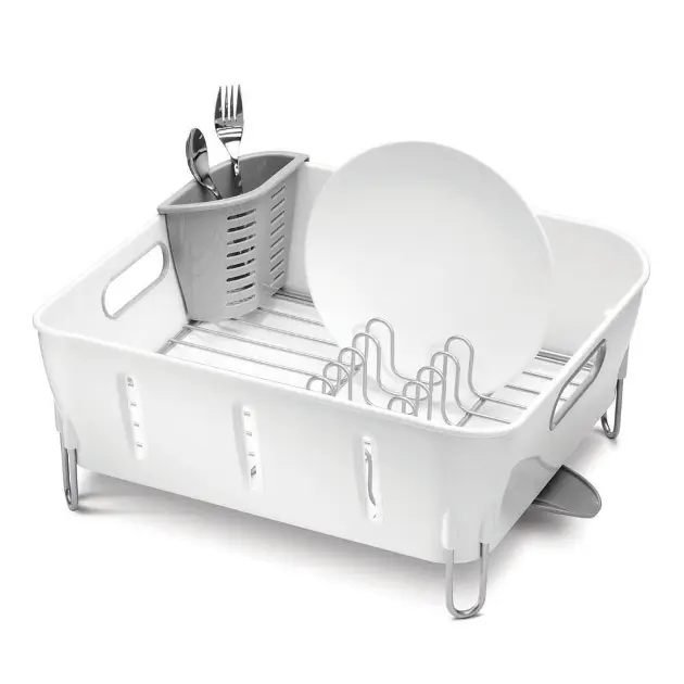 Simplehuman Accessori per cucina - Scolapiatti 370x326x172 mm, bianco  KT1104