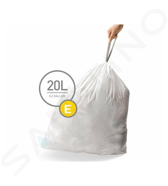 Simplehuman Príslušenstvo - Vrecia do odpadkového koša 20 l, typ E, 20 ks CW0164
