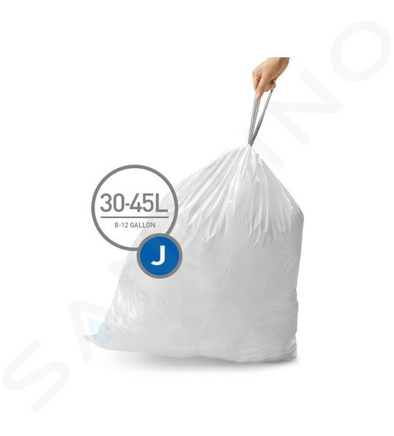 Simplehuman Akcesoria - Worki na śmieci 30-45 l, typ J, 20 szt CW0169