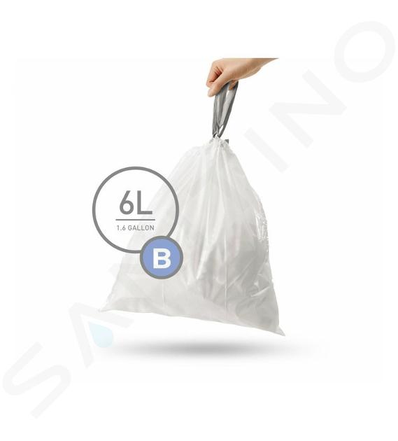 Simplehuman Accesorios - Bolsas de basura 6 l, tipo B, 30 uds CW0161