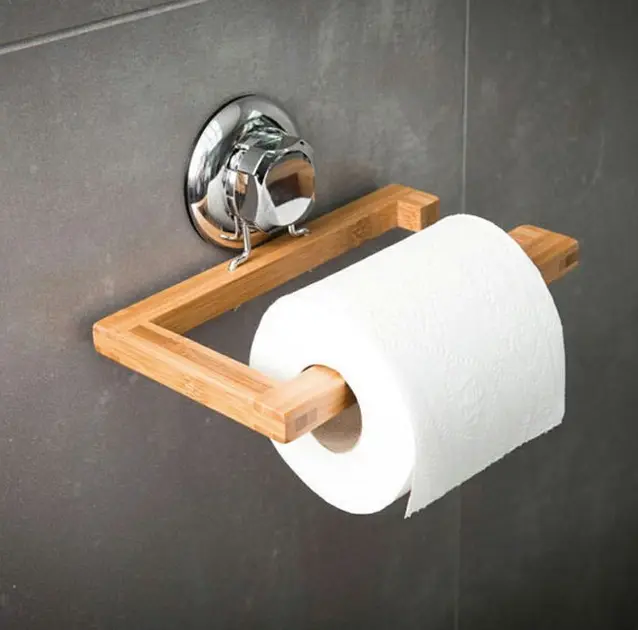 Compactor Bestlock - Toilettenpapierhalter, Bambus/Chrom RAN5804 |  Sanitino.de