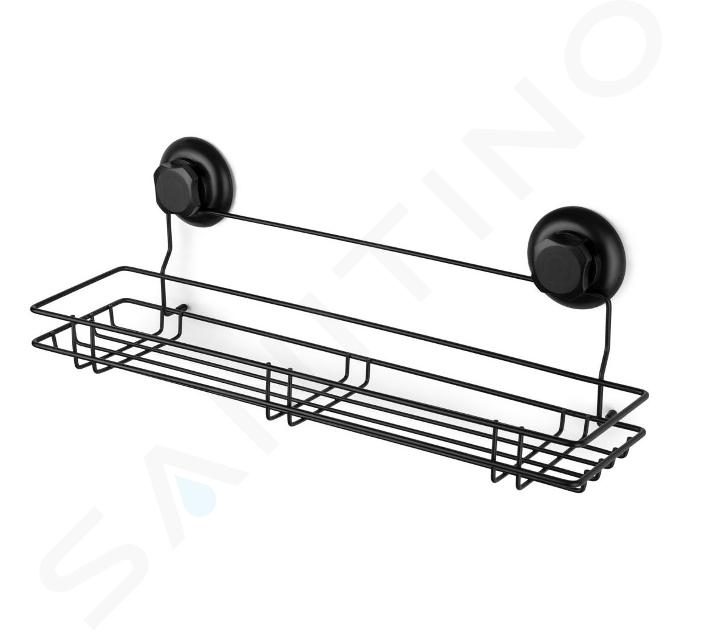 Compactor Bestlock - Polička drôtená 455x138x155 mm, čierna RAN9787