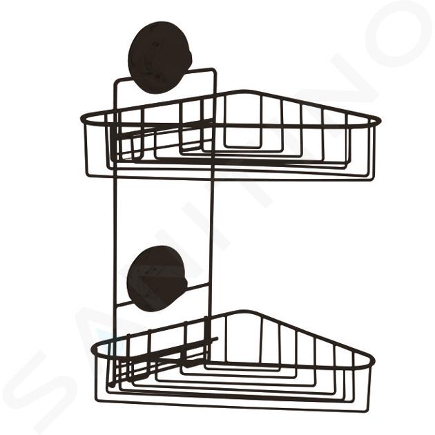 Compactor Bestlock - Zuignap wand hoekrek, zwart RAN9779