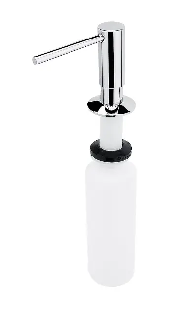 Nimco Accesorios de baño - Dispensador de jabón o desinfectante, empotrado, 350 ml, cromo UN 2031V-26