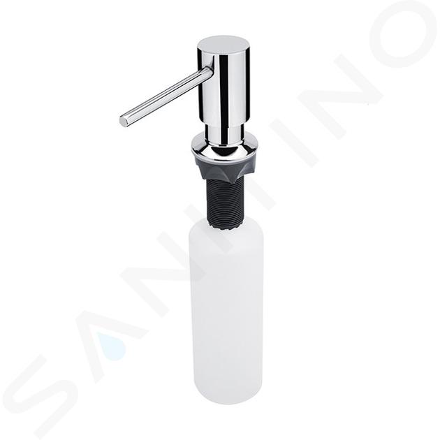 Nimco Accesorios de baño - Dispensador de jabón o desinfectante, empotrado, 350 ml, cromo UN 4031V-26