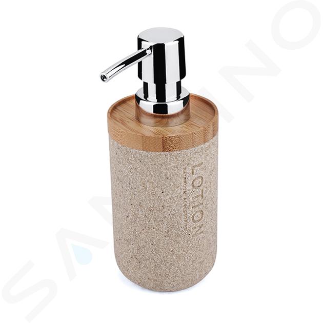 Nimco Kora - Staande zeepdispenser, inhoud 270 ml, zandbeige KO 24031-86