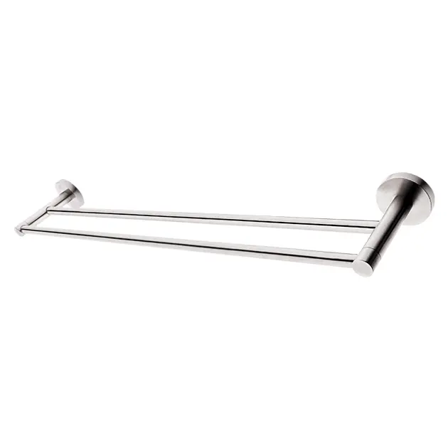 Set Soria Doppio Supporto Per Tenda In Acciaio Inox – Barre Da 30 E 20 Mm, Lunghezza 1,50 M, Completo Di Terminali E Fissaggi - 2