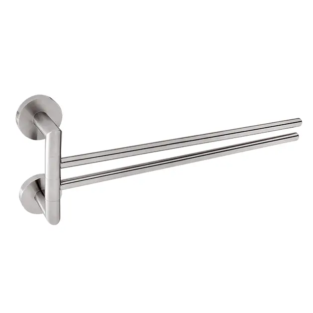 Nimco Unix - Obrotowy wieszak na ręczniki, długość 41 cm, stal nierdzewna szczotkowana UNM 13096-10