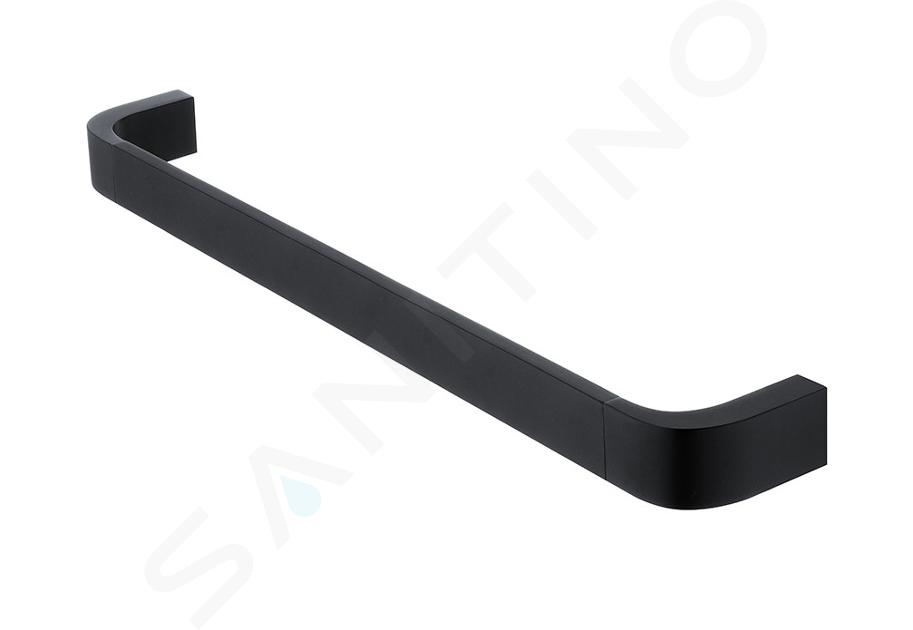 Nimco Nikau - Handdoekhouder, lengte 40 cm, mat zwart NKC 30046-90