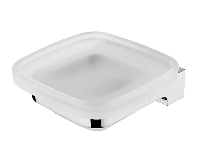 Nimco Maya - Seifenspender mit Halter, mattiertes Glas/Chrom MA 29059C-26