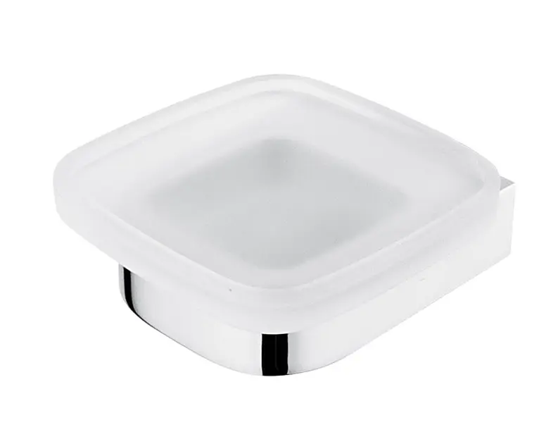 Nimco Nikau - Mydlovnička s držiakom, matné sklo/chróm NK 30059C-26