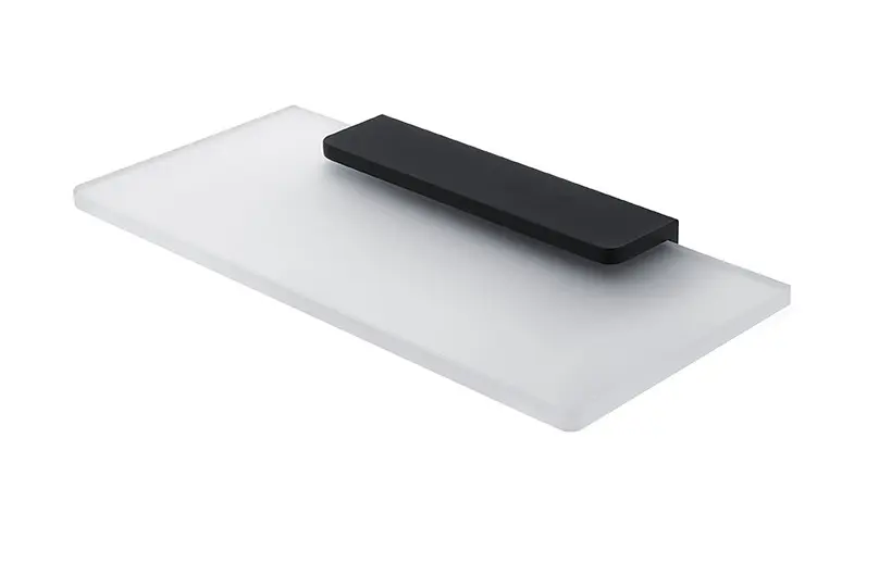 Levně Nimco Maya - Polička, 20 cm, matné sklo/černý mat MAC 29091B-20-90