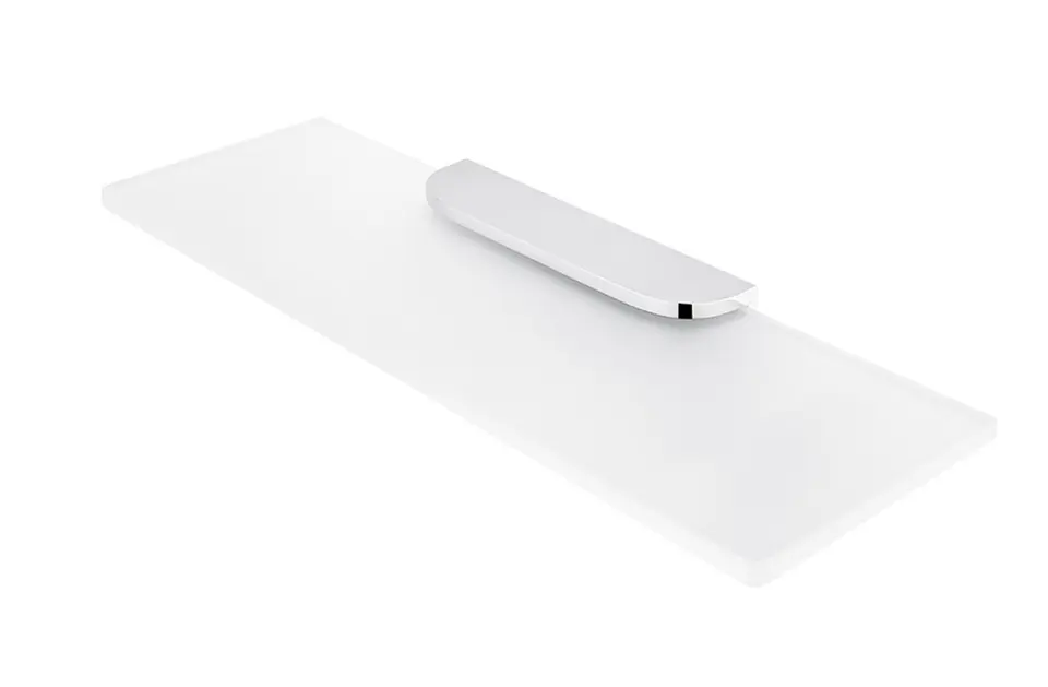 Levně Nimco Nikau - Polička, délka 40 cm, matné sklo/chrom NK 30091B-40-26