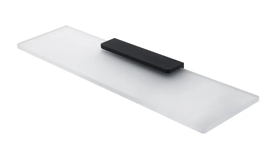 Levně Nimco Maya - Polička, 50 cm, matné sklo/černý mat MAC 29091B-50-90