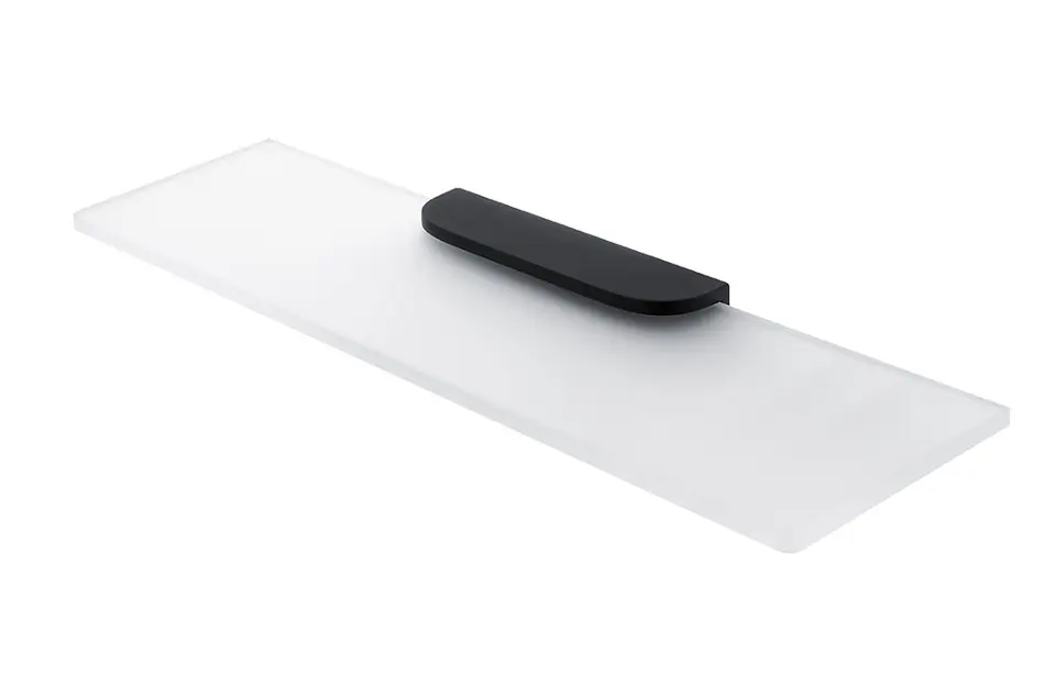 Levně Nimco Nikau - Polička, délka 50 cm, matné sklo/černý mat NKC 30091B-50-90