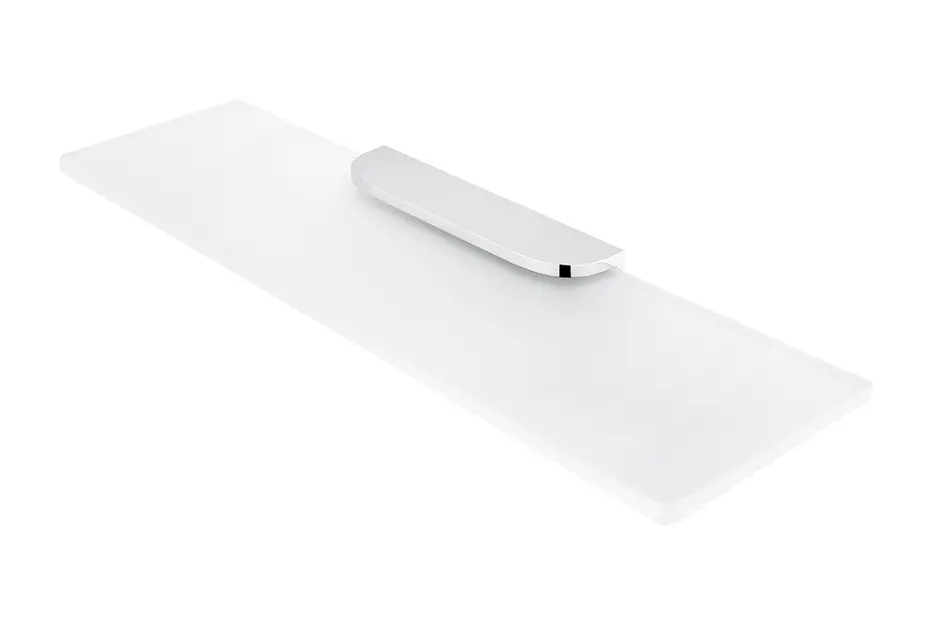 Nimco Nikau - Estante, longitud 50 cm, cristal mate/cromo NK 30091B-50-26