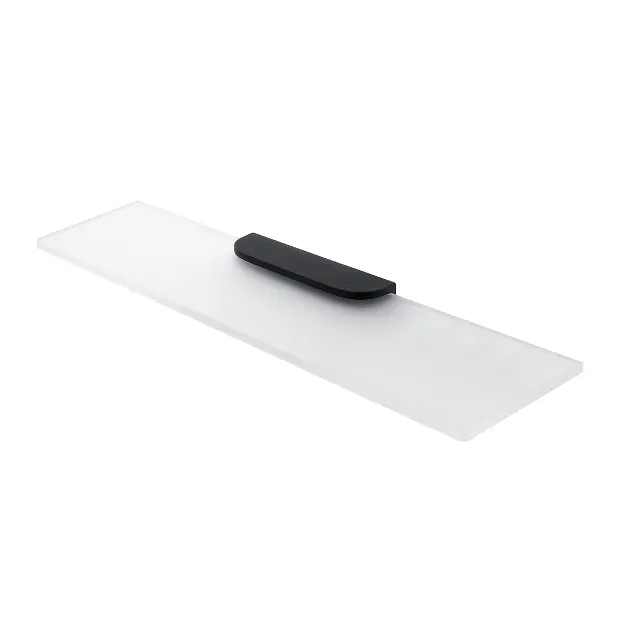 Levně Nimco Nikau - Polička, délka 60 cm, matné sklo/černý mat NKC 30091B-60-90